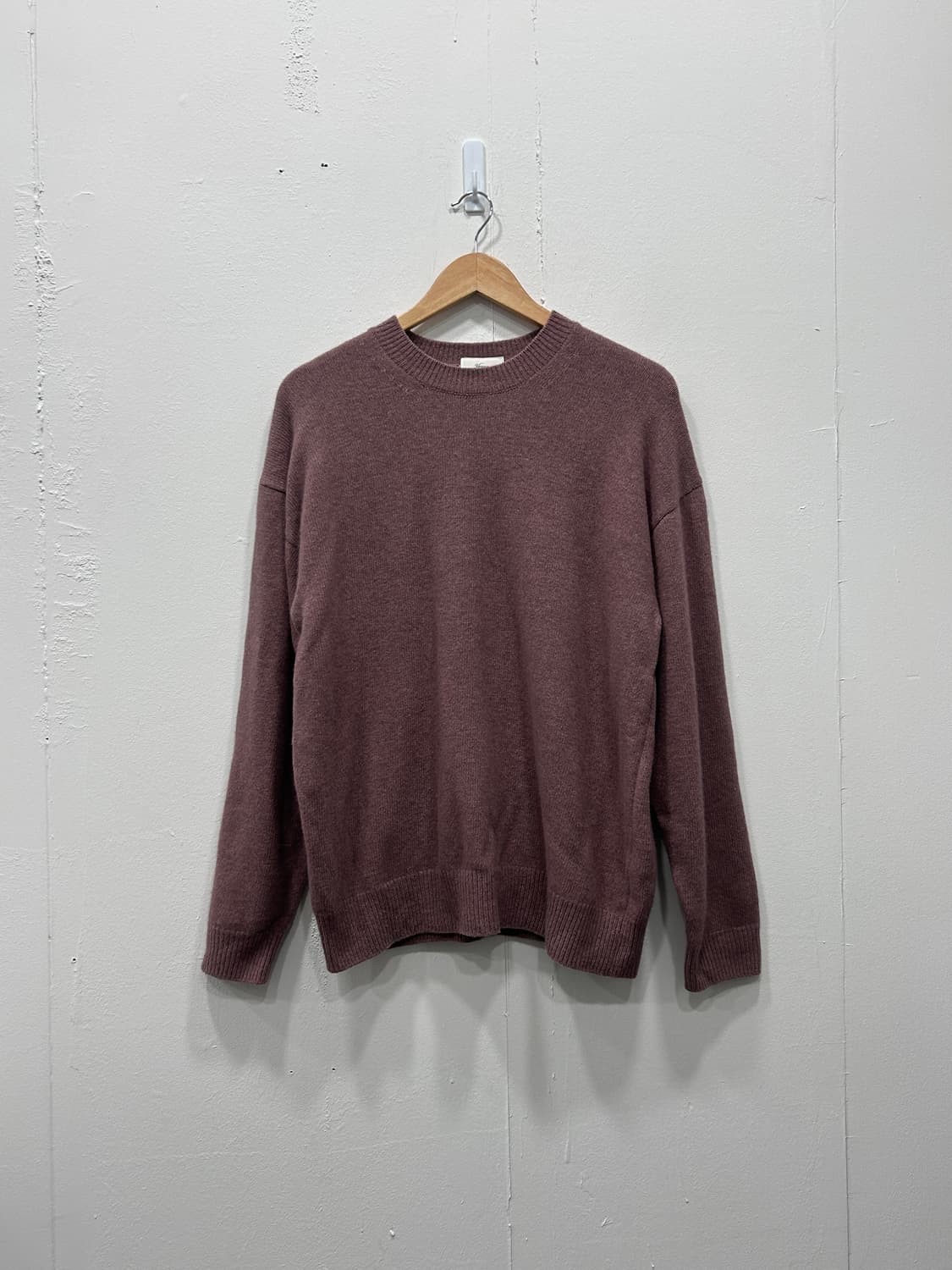 베르노 Verno 폭스 울 라운드 니트 남성 L 상품이미지1