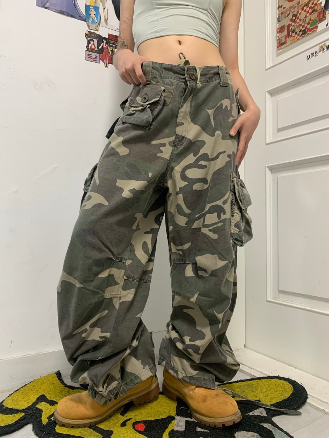 VTG 그런지 카모 카고팬츠 상품이미지2