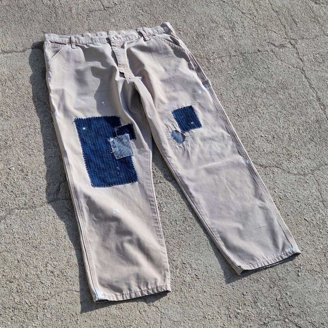 S.O/ 핸드 페인팅, 패치워크 커스텀팬츠 상품이미지1