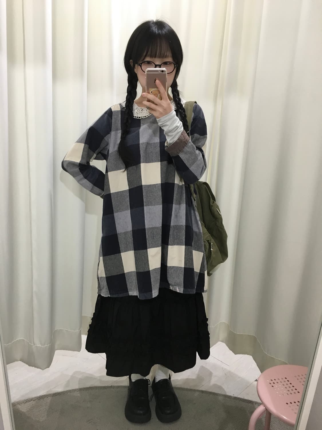 check blouse 상품이미지2