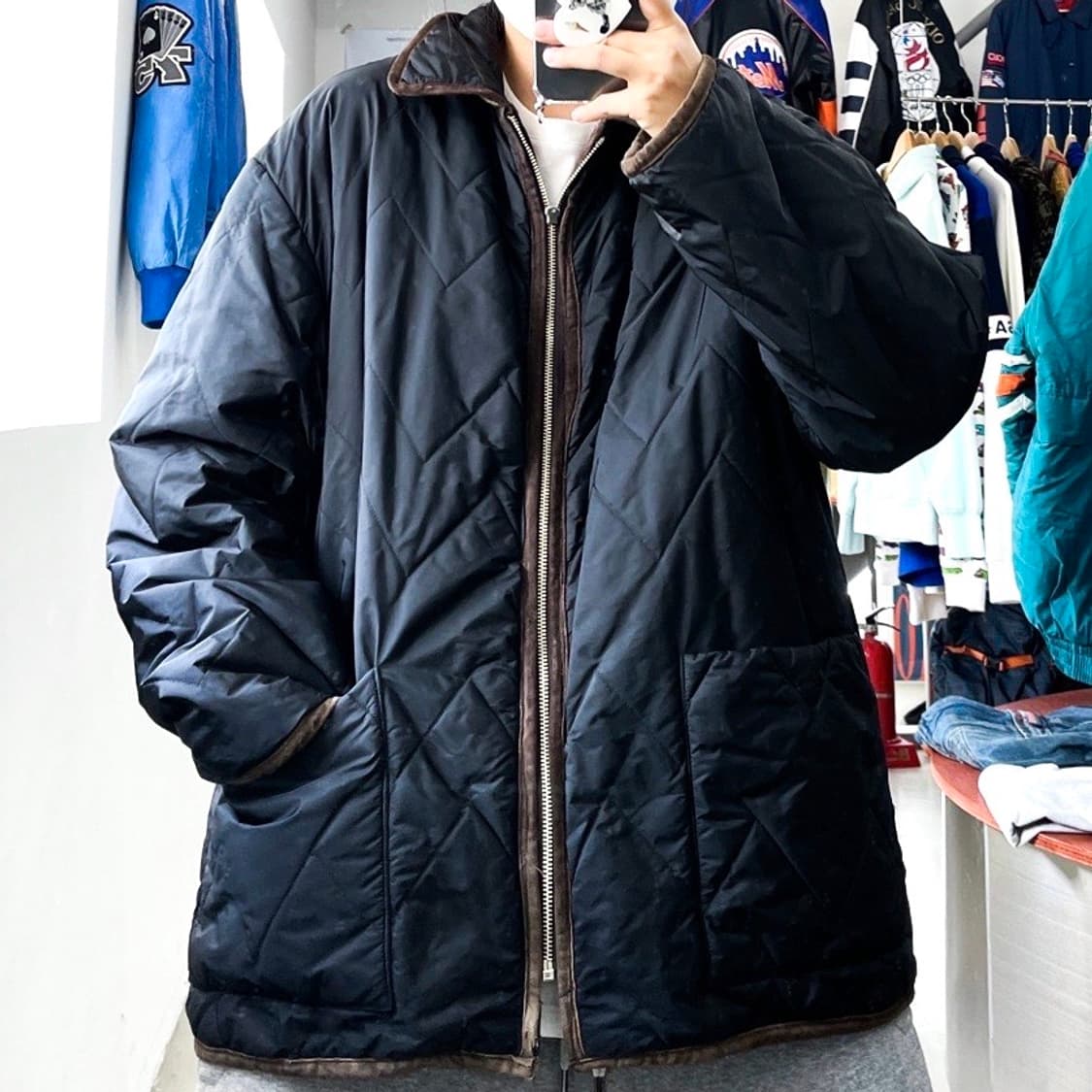 미쏘니 이태리 오리지널 리버시블 모헤어 퀼팅 자켓 상품이미지3