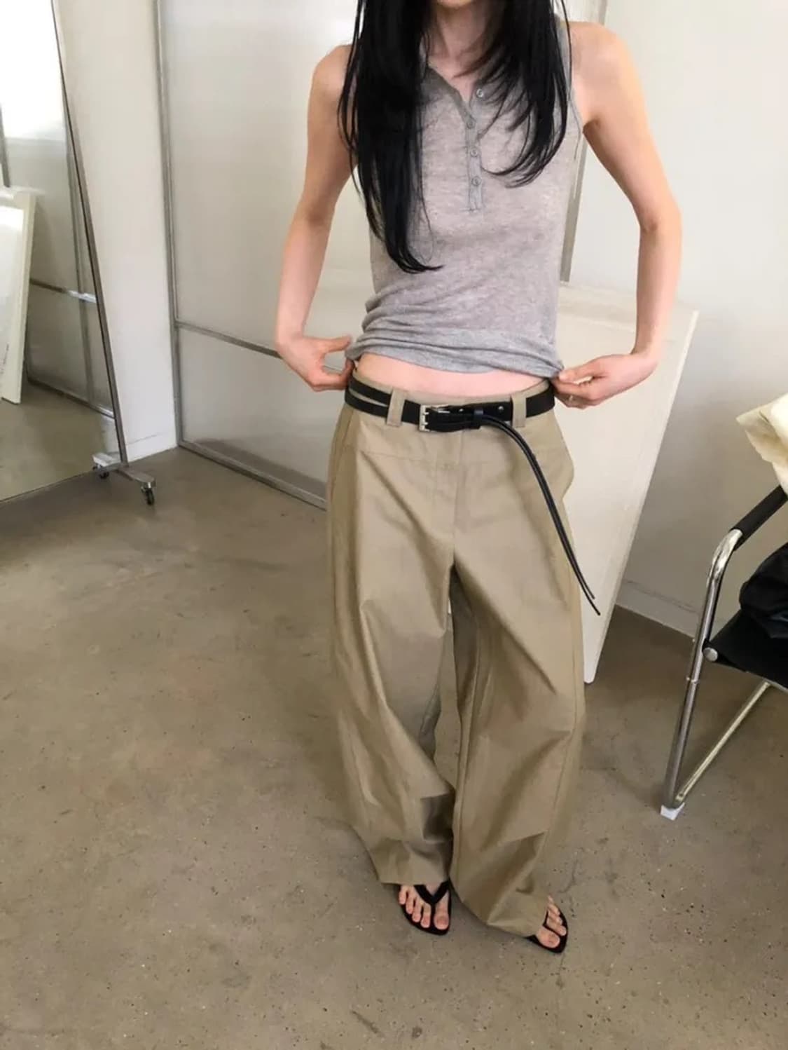 레이크 리오팬츠 베이지S 상품이미지3