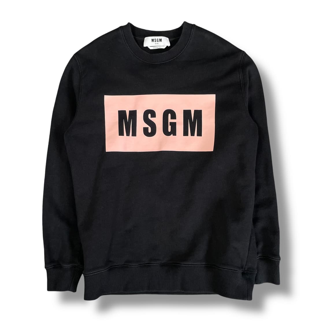  MSGM 블랙 핑크 프린팅 맨투맨  상품이미지1
