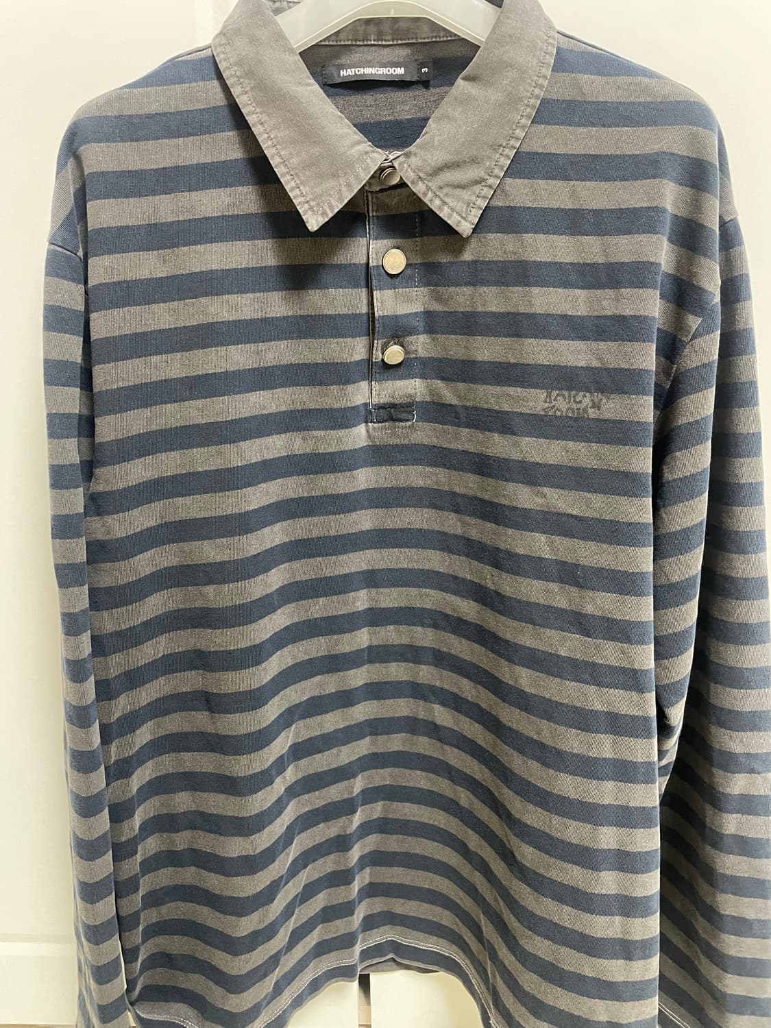 해칭룸 스트라이프 VTG 긴팔 폴로티 3 상품이미지2