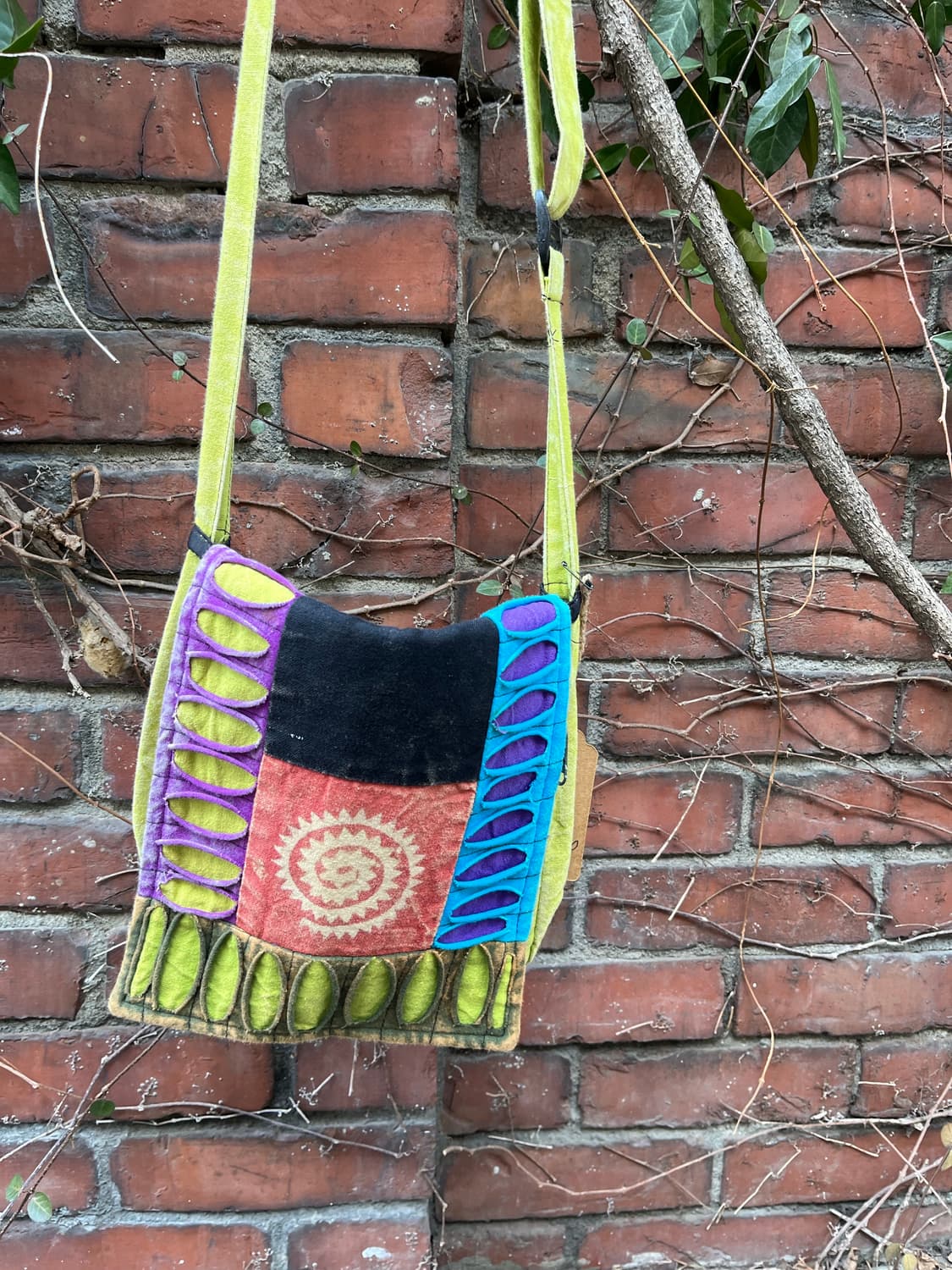 히피 에스닉 패치워크 크로스백 상품이미지5