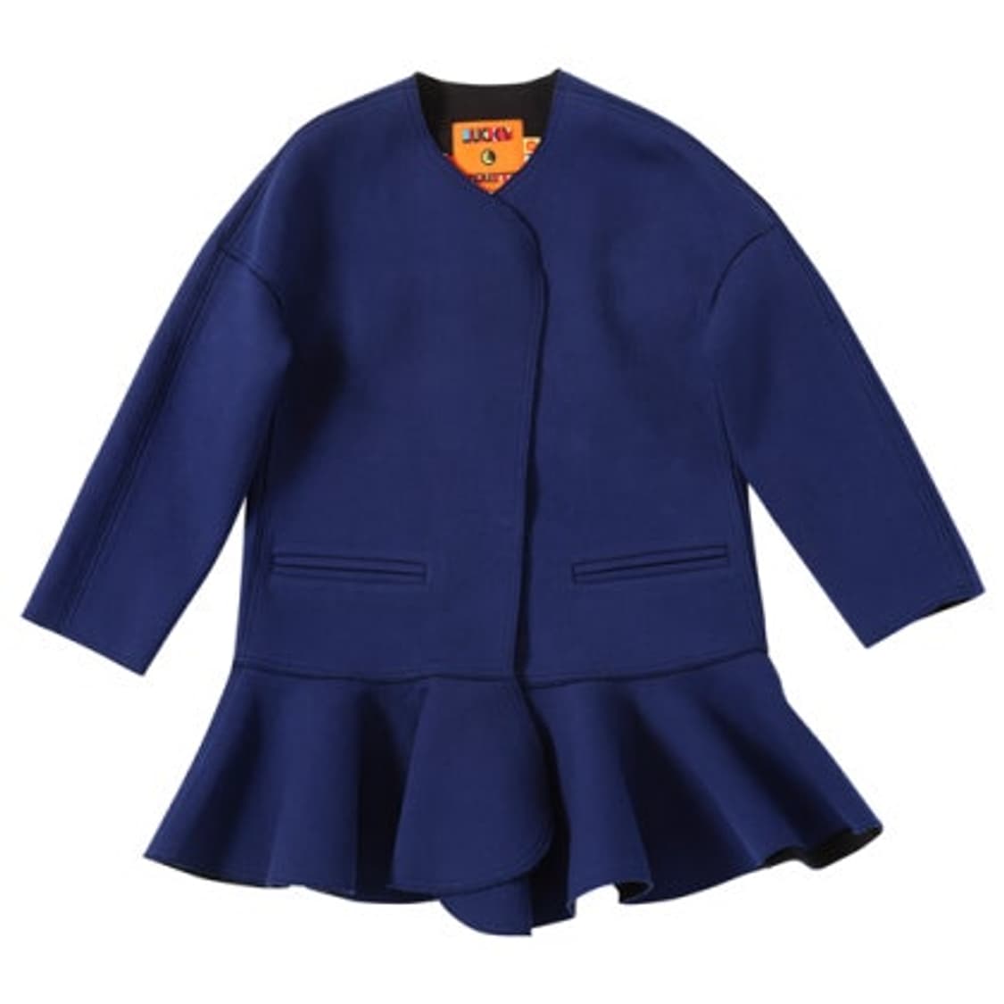 럭키슈에뜨 페플럼코트 네이비 상품이미지1