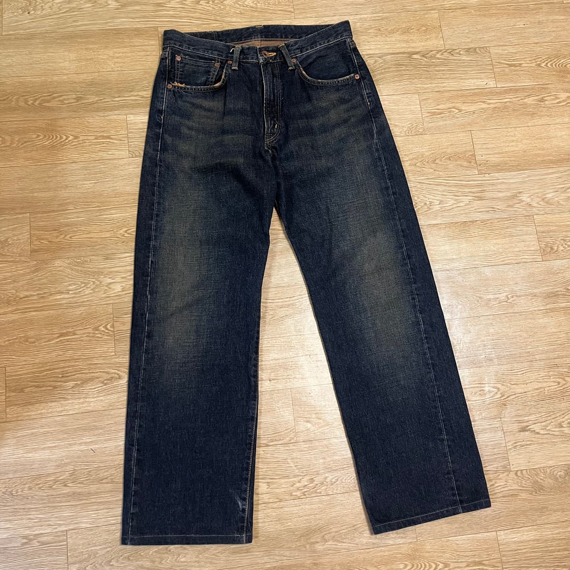 32) 에드윈 505x 셀비지 오렌지 녹워싱 재팬 데님 상품이미지1