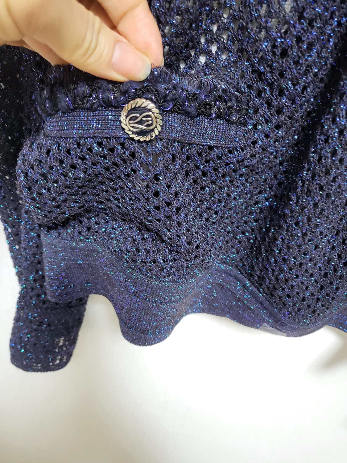 오브제 딥네이비 글리터 니트가딘건free 새제품  상품이미지3