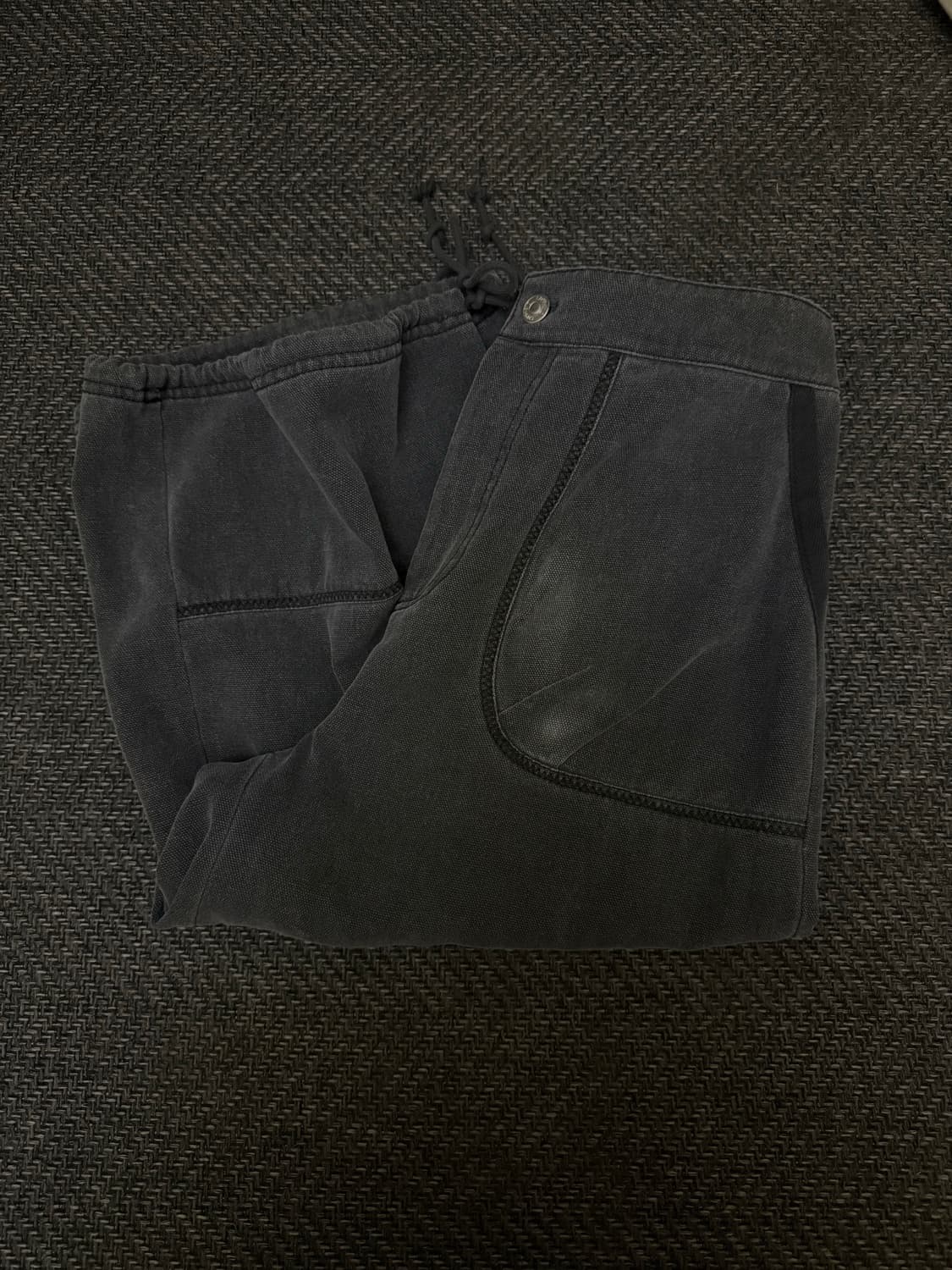 코이세이오 옥스퍼드 지그재그 팬츠 차콜 1사이즈 상품이미지4