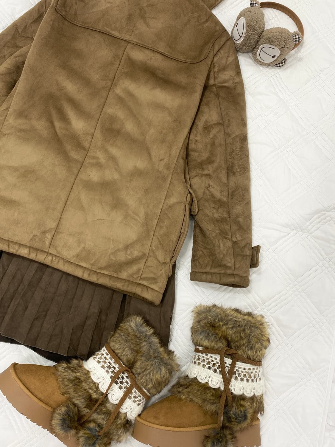 ꒰ঌ 코코아 라떼 벨벳 떡볶이 코트 ໒꒱ 상품이미지4