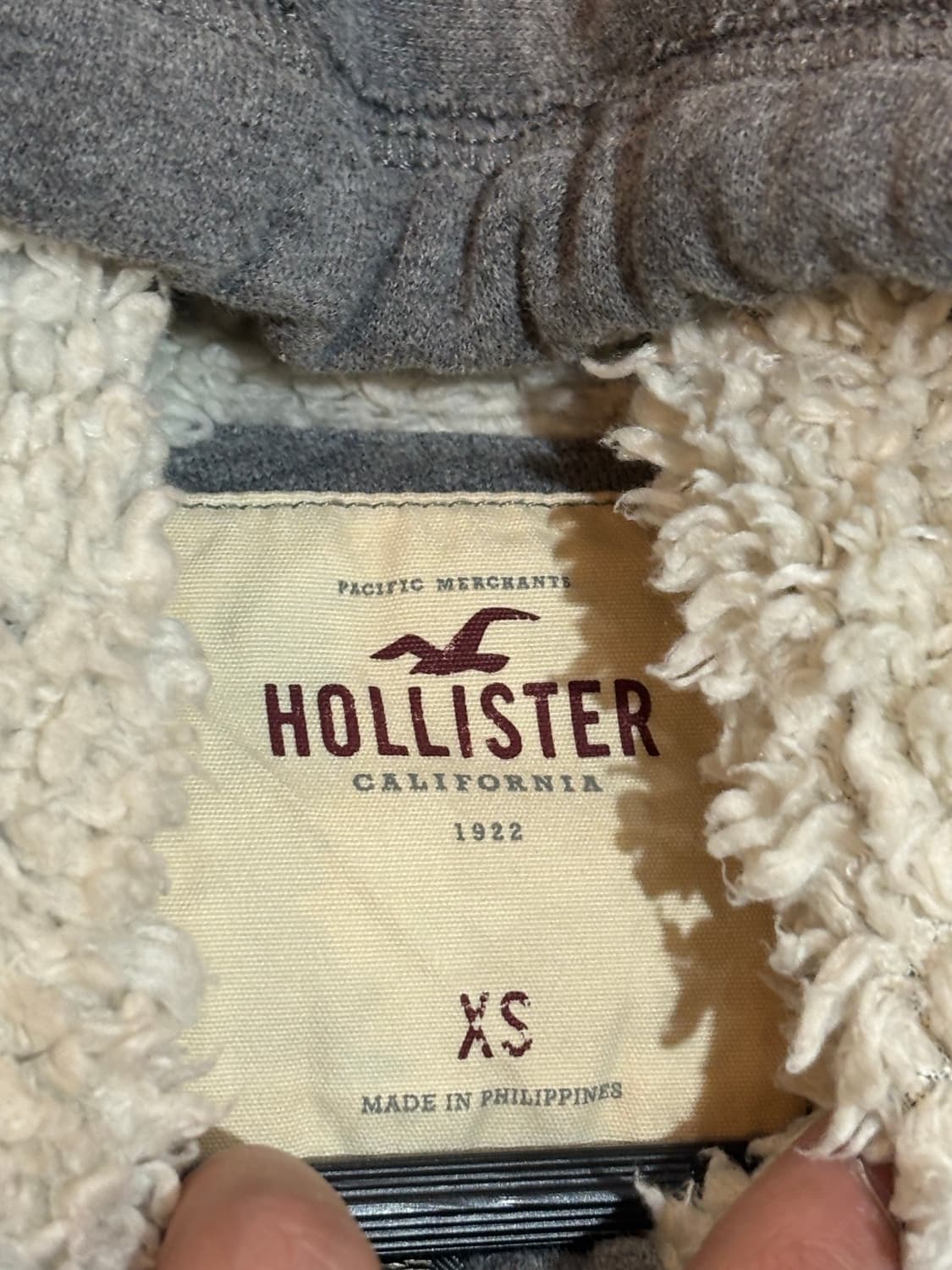 홀리스터 올드스쿨 후드집업 퍼 XS 상품이미지5