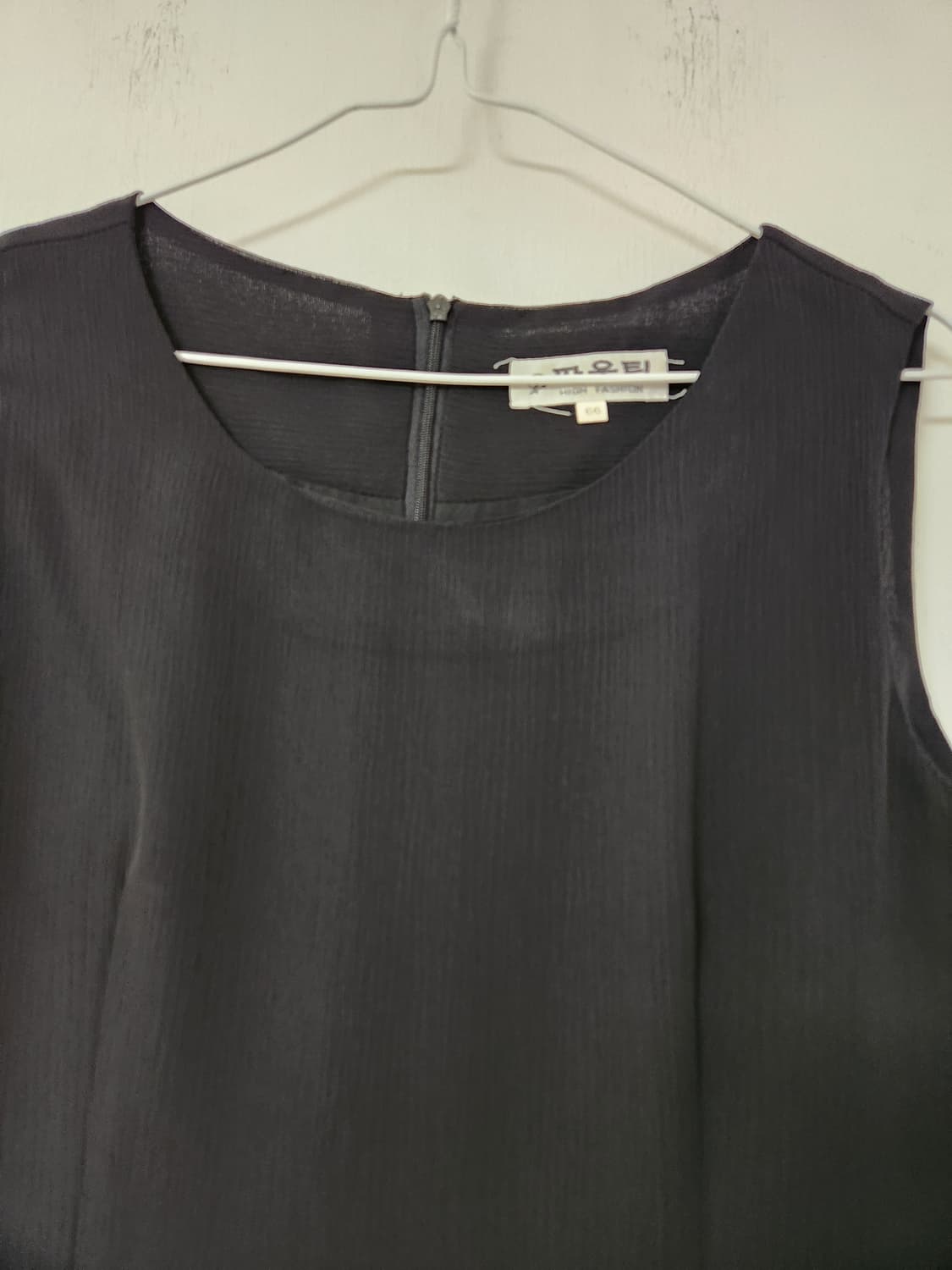 블랙 프릴 레이어드 민소매 원피스66 상품이미지3