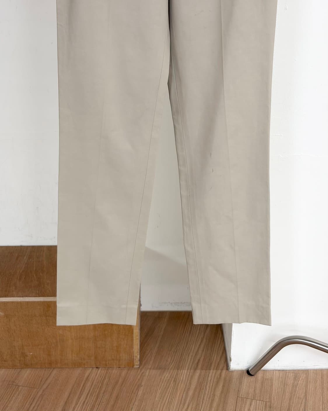 질샌더 베이지 스트레이트 트라우저 코튼 팬츠  상품이미지5