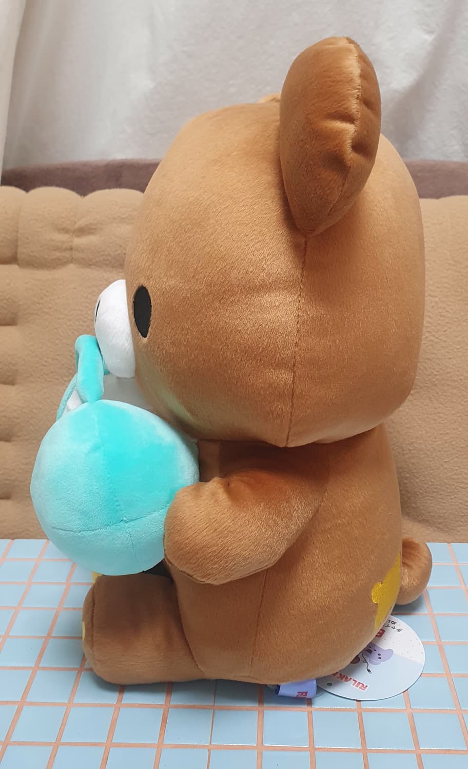 리락쿠마 코구마 챠이로이코구마 쿠지 b상 헤드셋 인형 상품이미지2