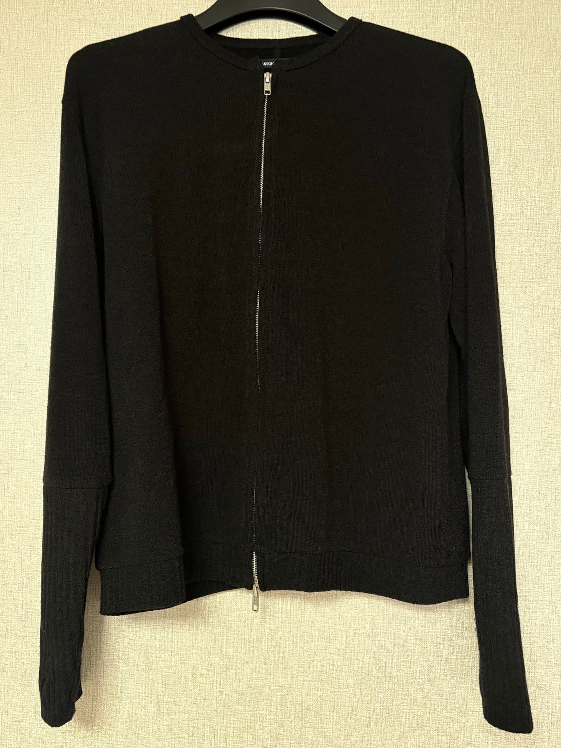 해칭룸 Layer Cardigan 블랙 4사이즈. 상품이미지3