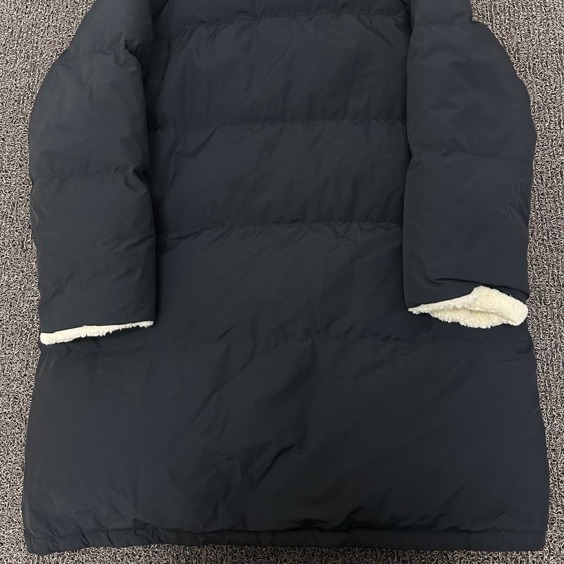 스튜디오톰보이 덕다운 여성 뽀글이 롱패딩 블랙 F 상품이미지7