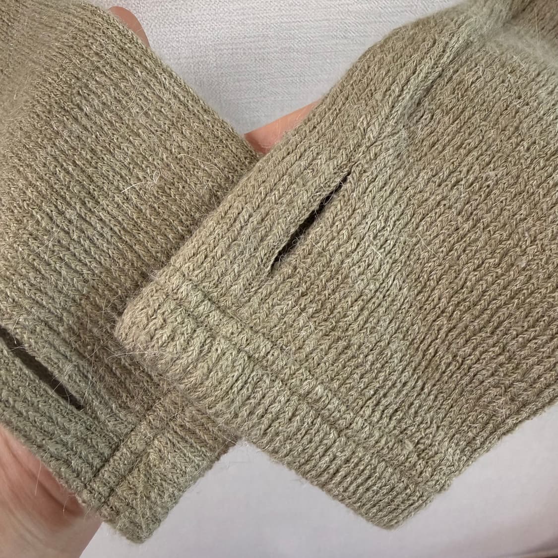 크랭크 니트 워머 가디건 카키 상품이미지4