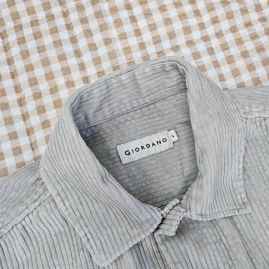 지오다노 골덴 셔츠 남방 남자100 상품이미지2