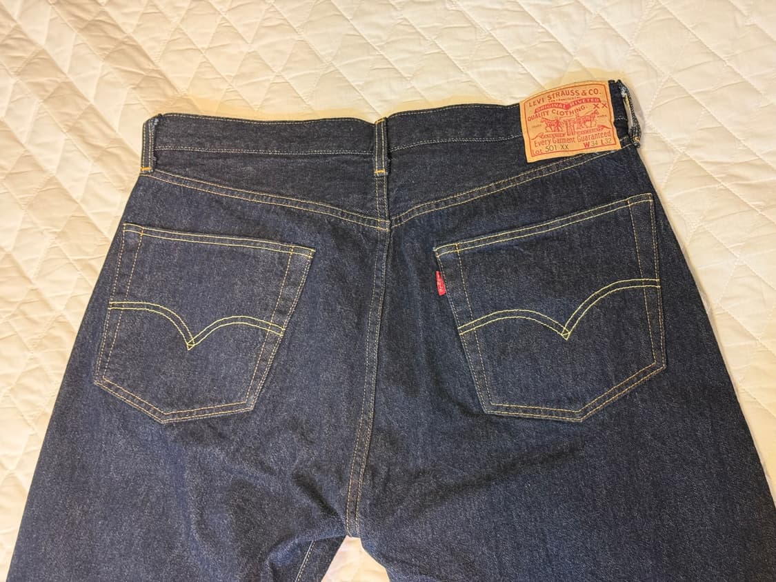 [34x32] LVC 리바이스 55501 린스드 데님 상품이미지7