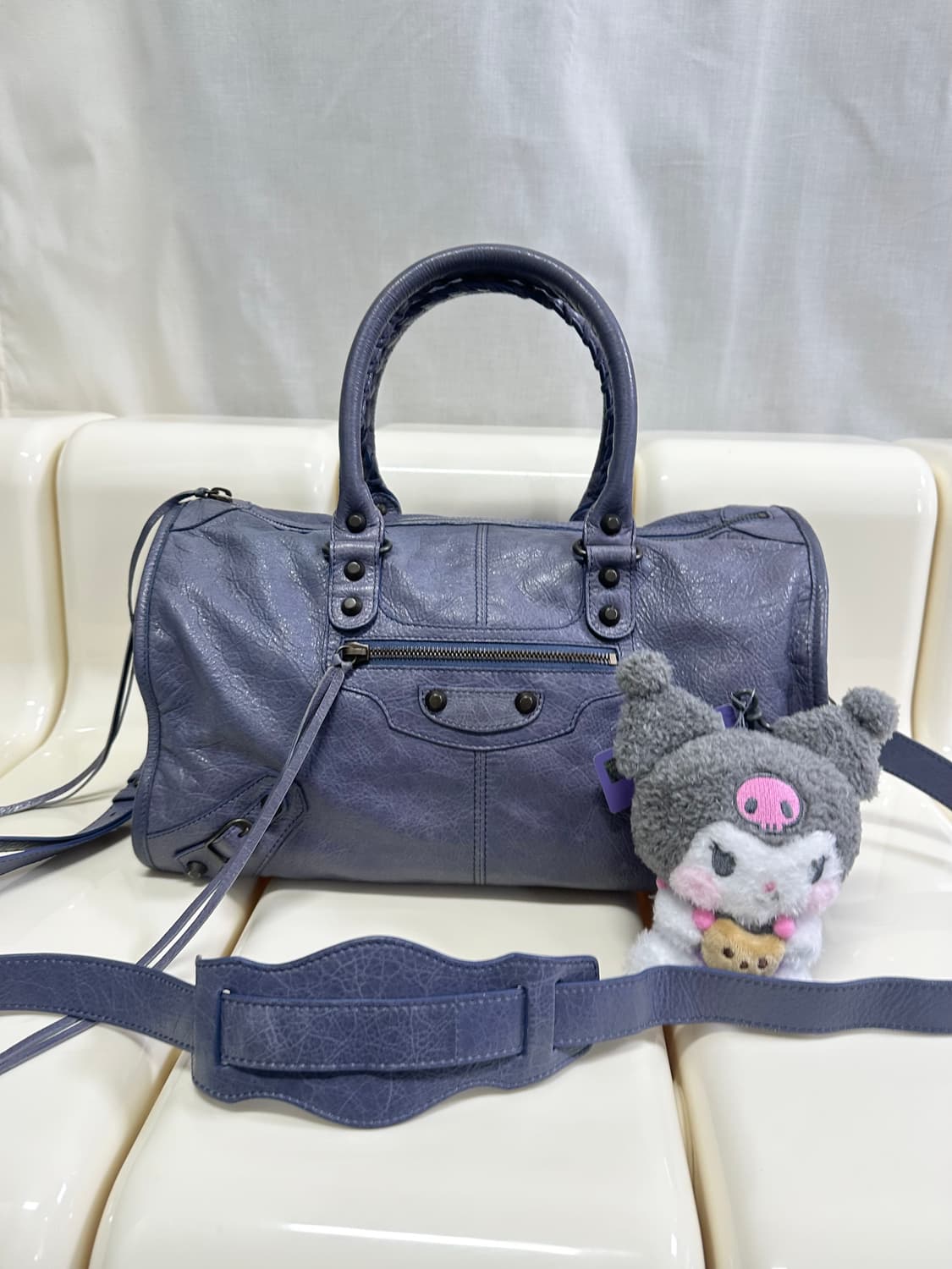 [A 정품] 발렌시아가 시티 모터백 트위기 블루 상품이미지8