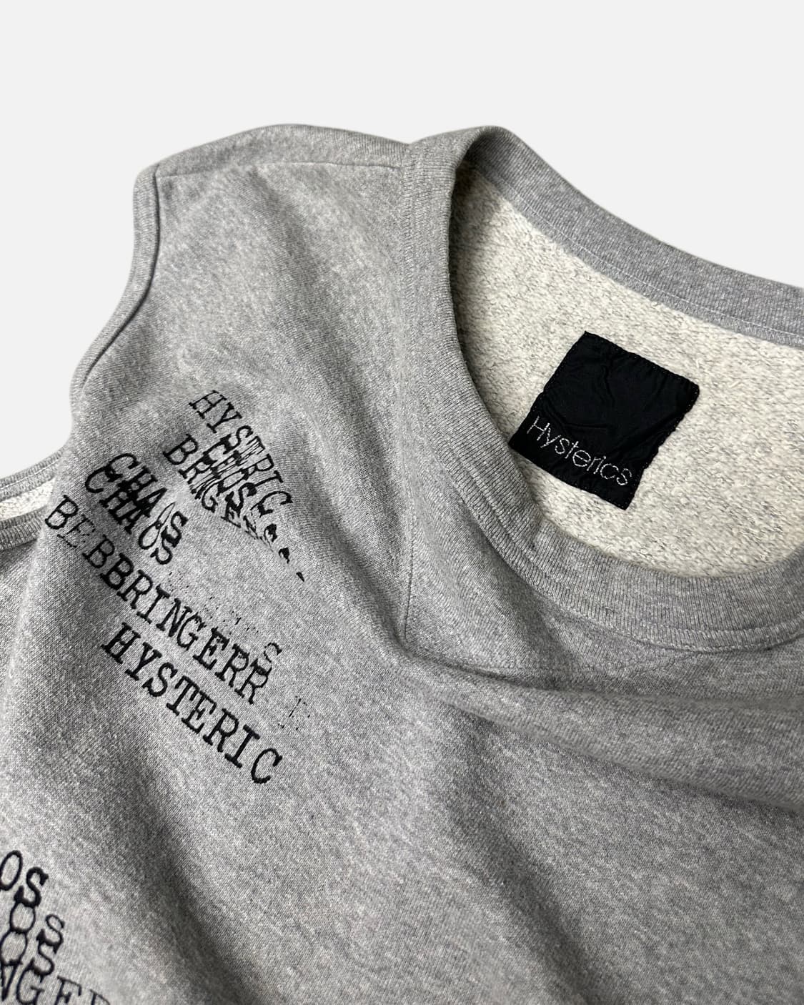 grunge lettering sleeveless dress 상품이미지4