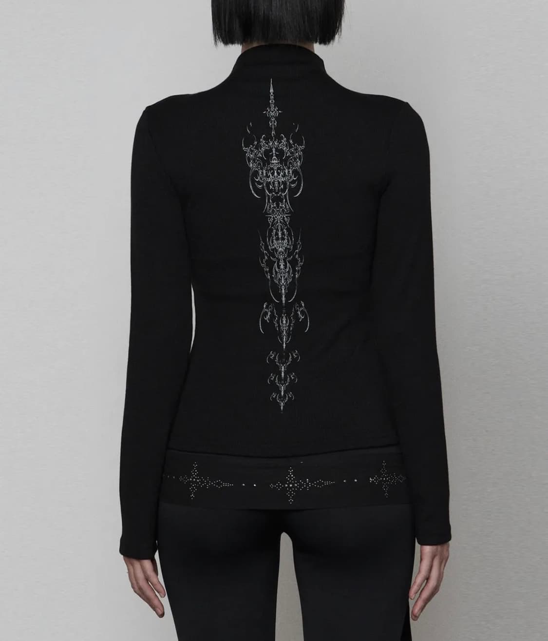 에트오소메 Pocket Half-turtleneck Button Long 상품이미지1