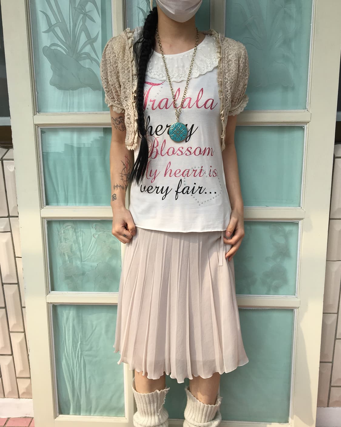 Tralala lace point printing t shirt 상품이미지6