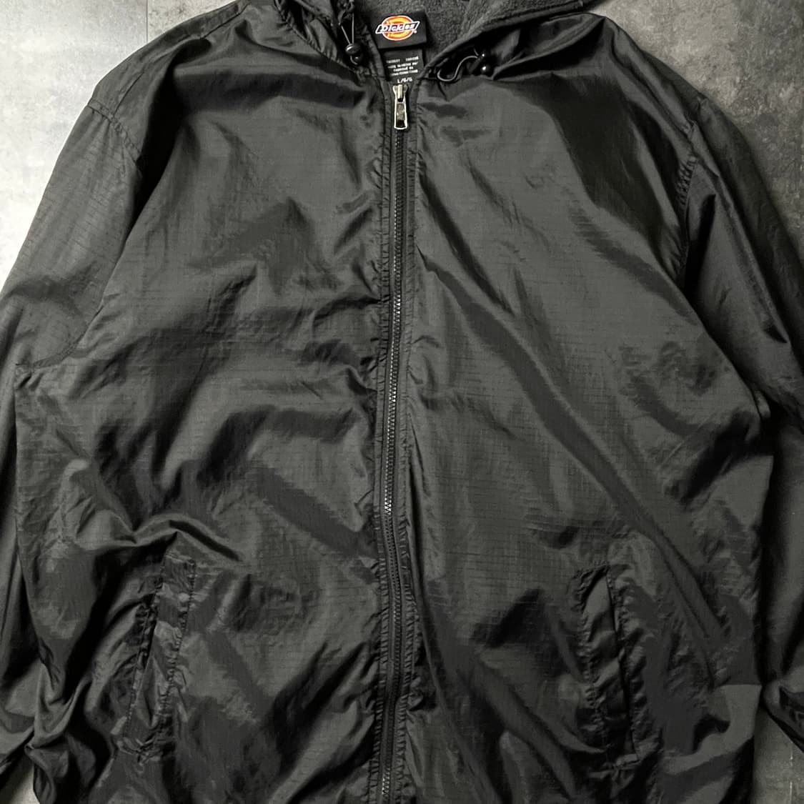 DICKIES 디키즈 블랙 플란넬 후드 윈드브레이커 A00794 상품이미지3