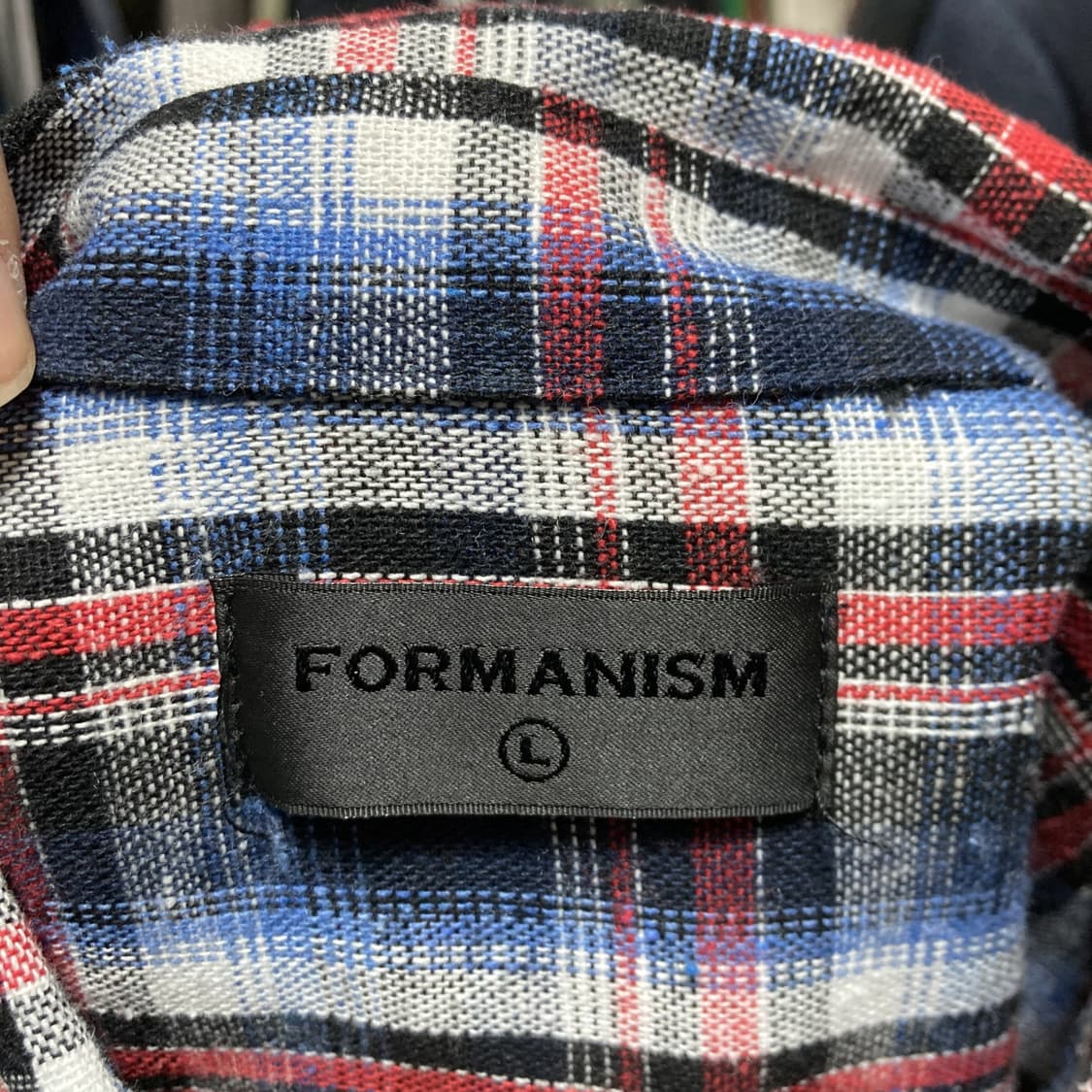 FORMANISM 남성체크셔츠 최상 L 상품이미지4