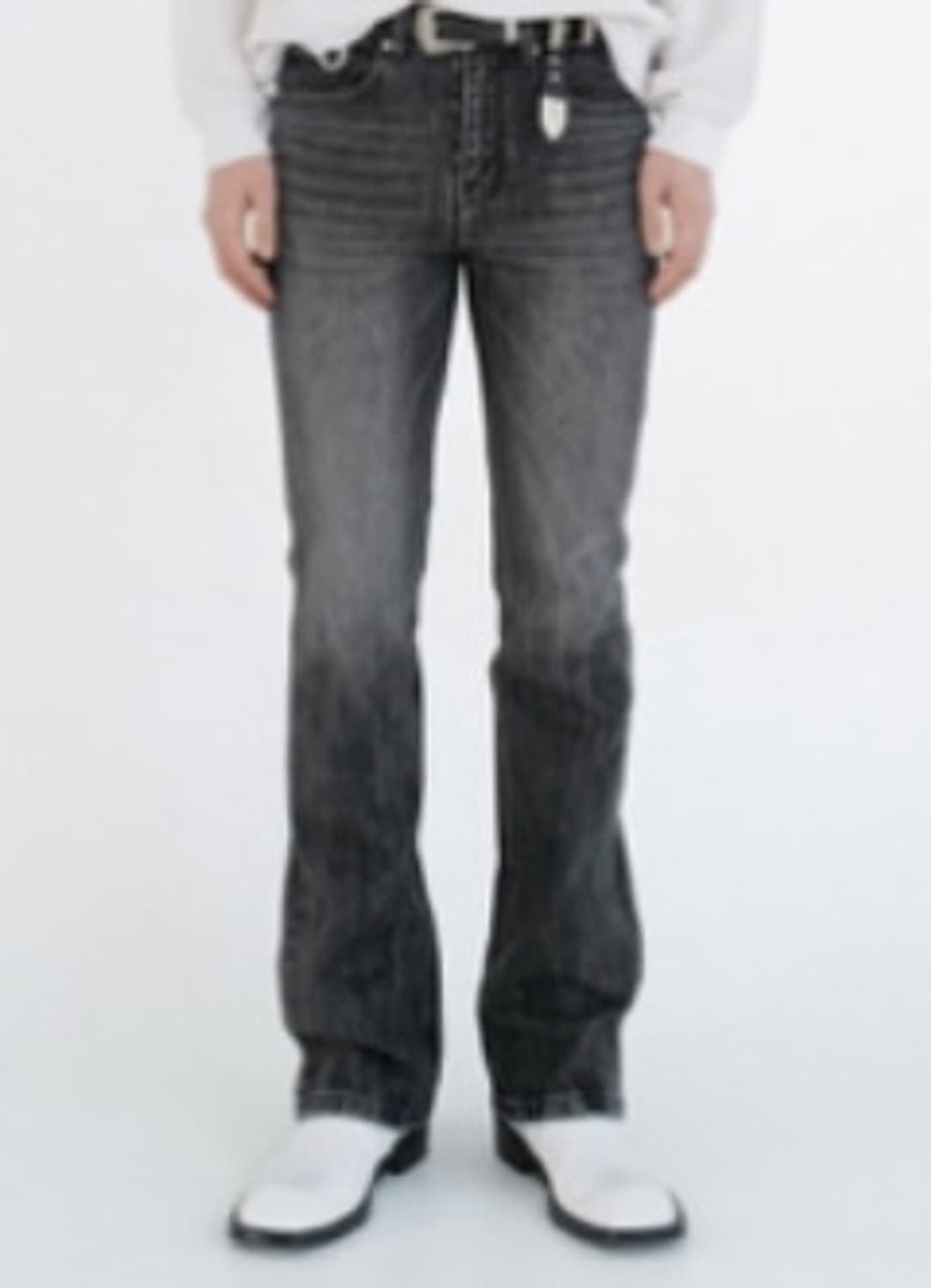 페이탈리즘 #0266 Black crude semi flare fit44 상품이미지1