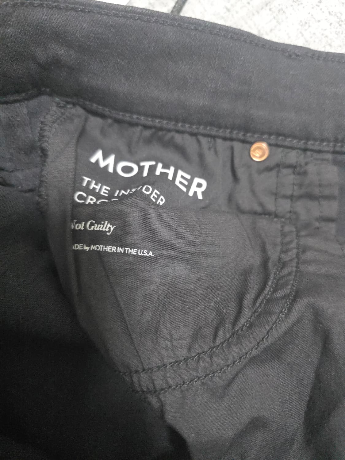 마더진 MOTHER THE INSIDER CROP NOT GUILTY 블 상품이미지4