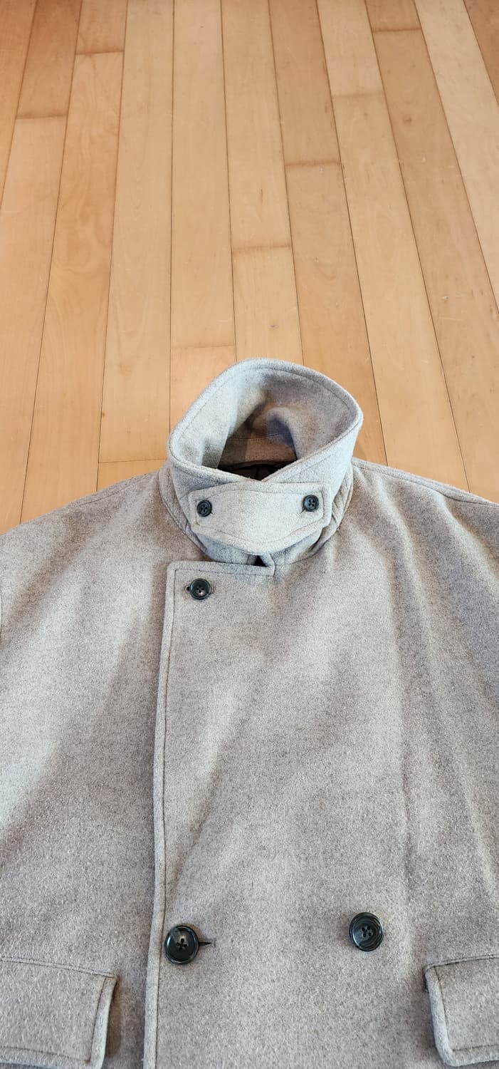 빔즈 베이지 더블 코트 오버핏 M~L 상품이미지10