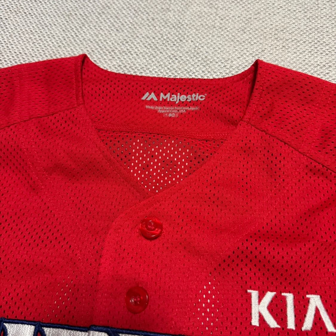 마제스틱 기아 타이거즈 커스텀 크롭 양현종 유니폼 상품이미지3