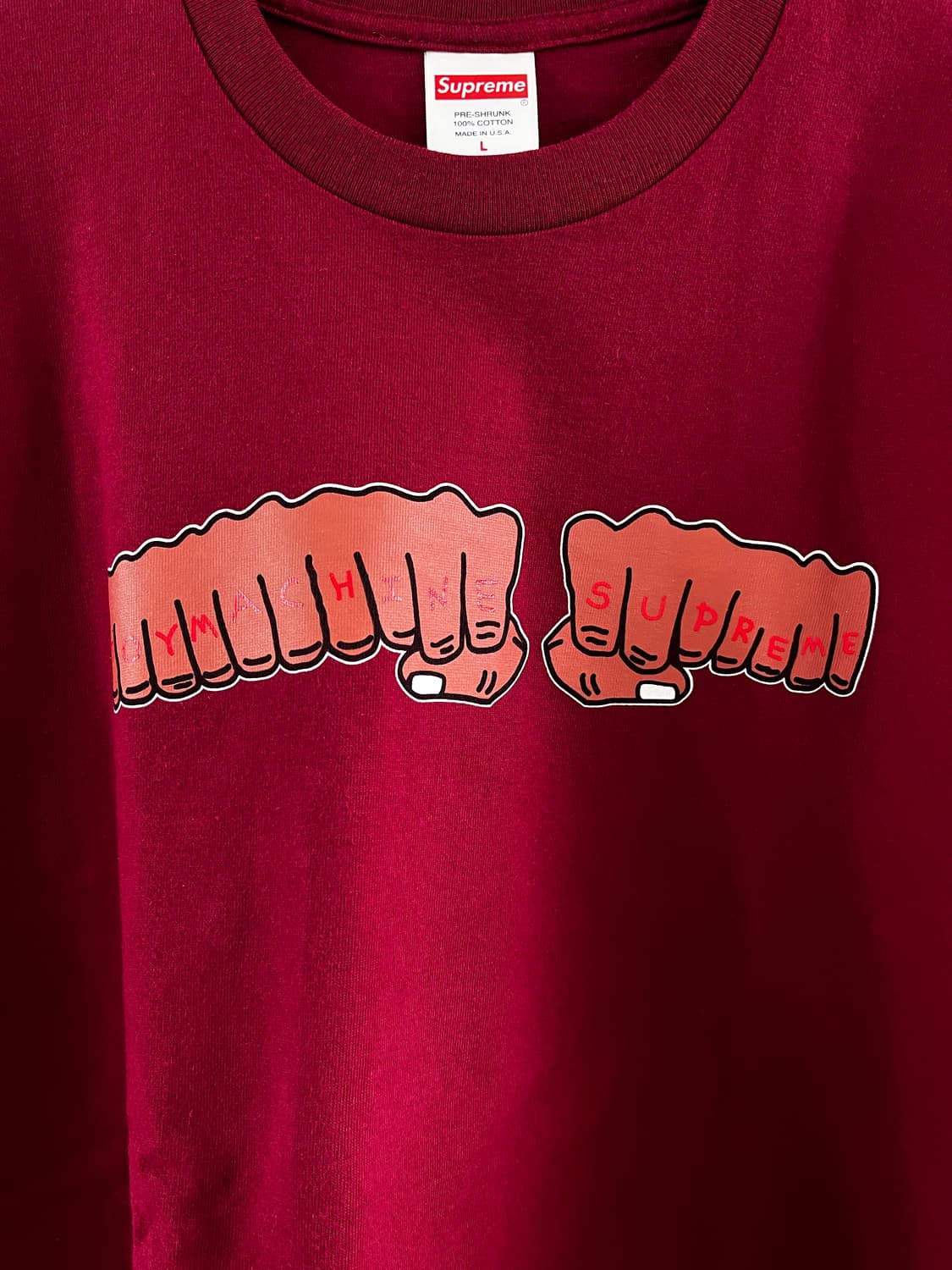 Supreme toy machine fist tee 상품이미지3