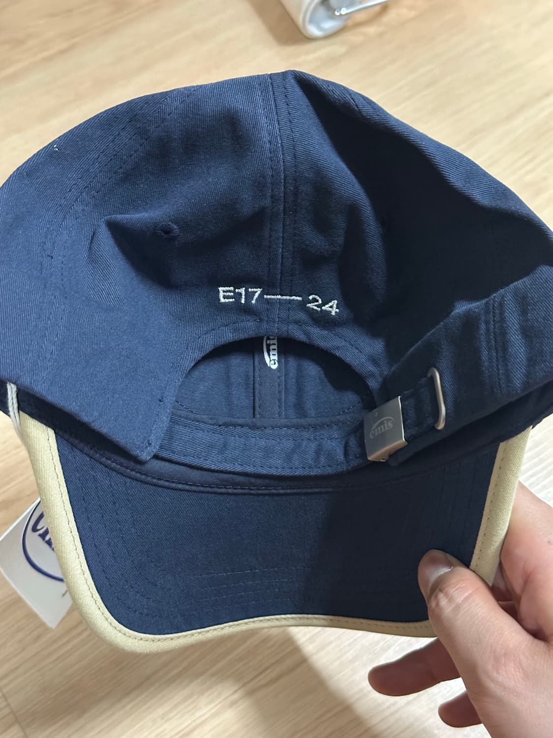 이미스 (emis) 베이지 트리밍 볼캡 상품이미지3