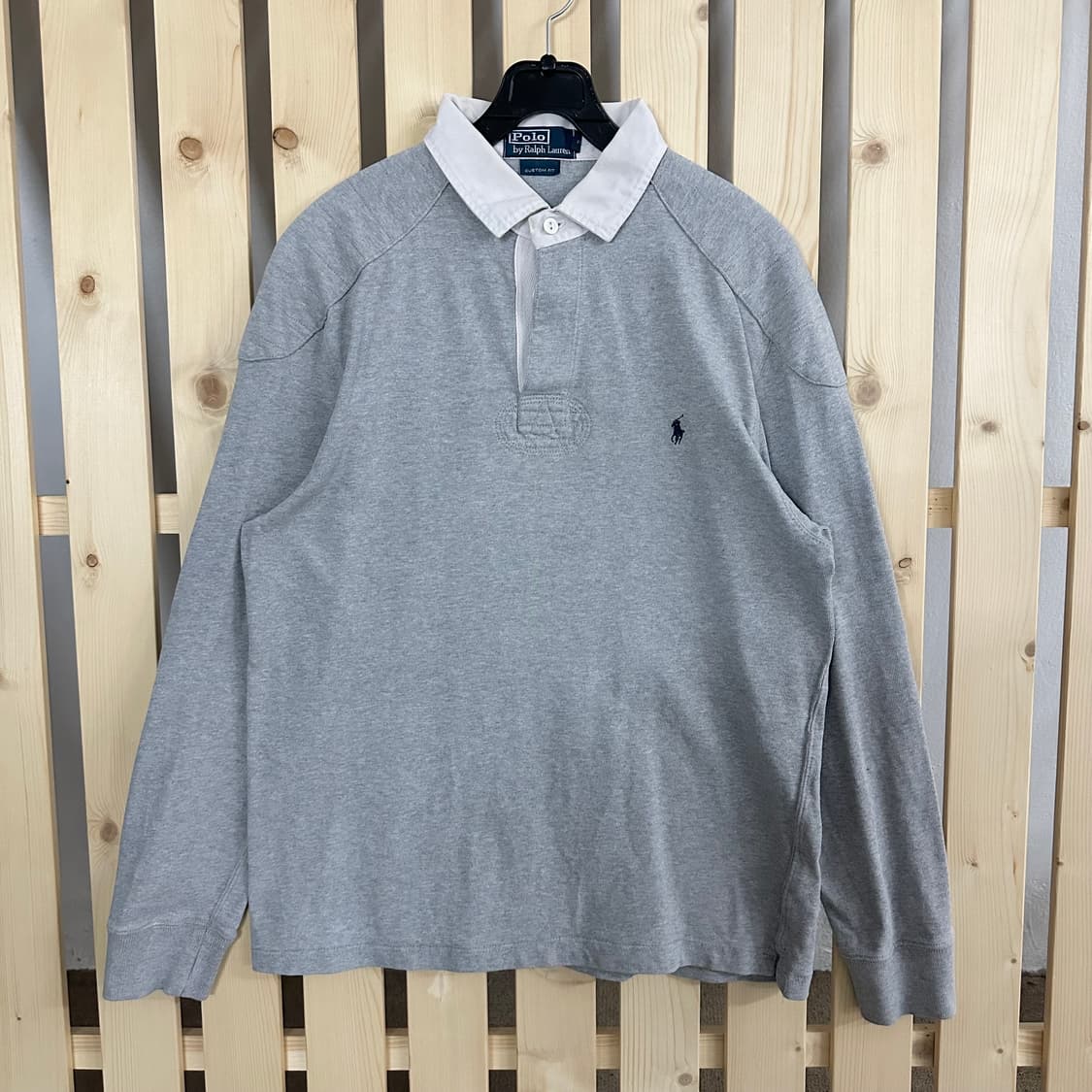 (M) 폴로 랄프로렌 그레이 럭비셔츠 럭비티 카라티 상품이미지1