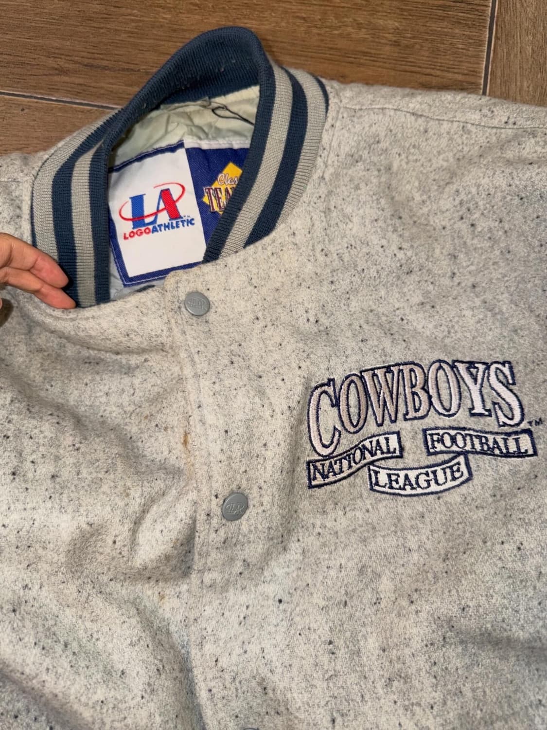 <NFL Dallas Cowboys Logo Varsity Jacket 상품이미지9