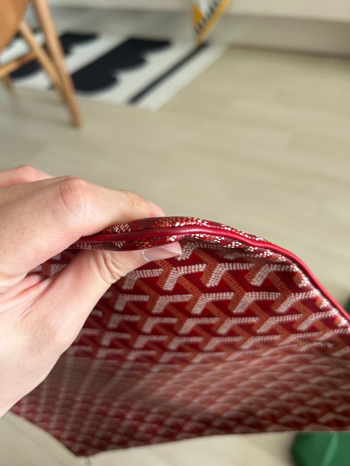 고야드 세나 클러치 레드 GM  상품이미지3