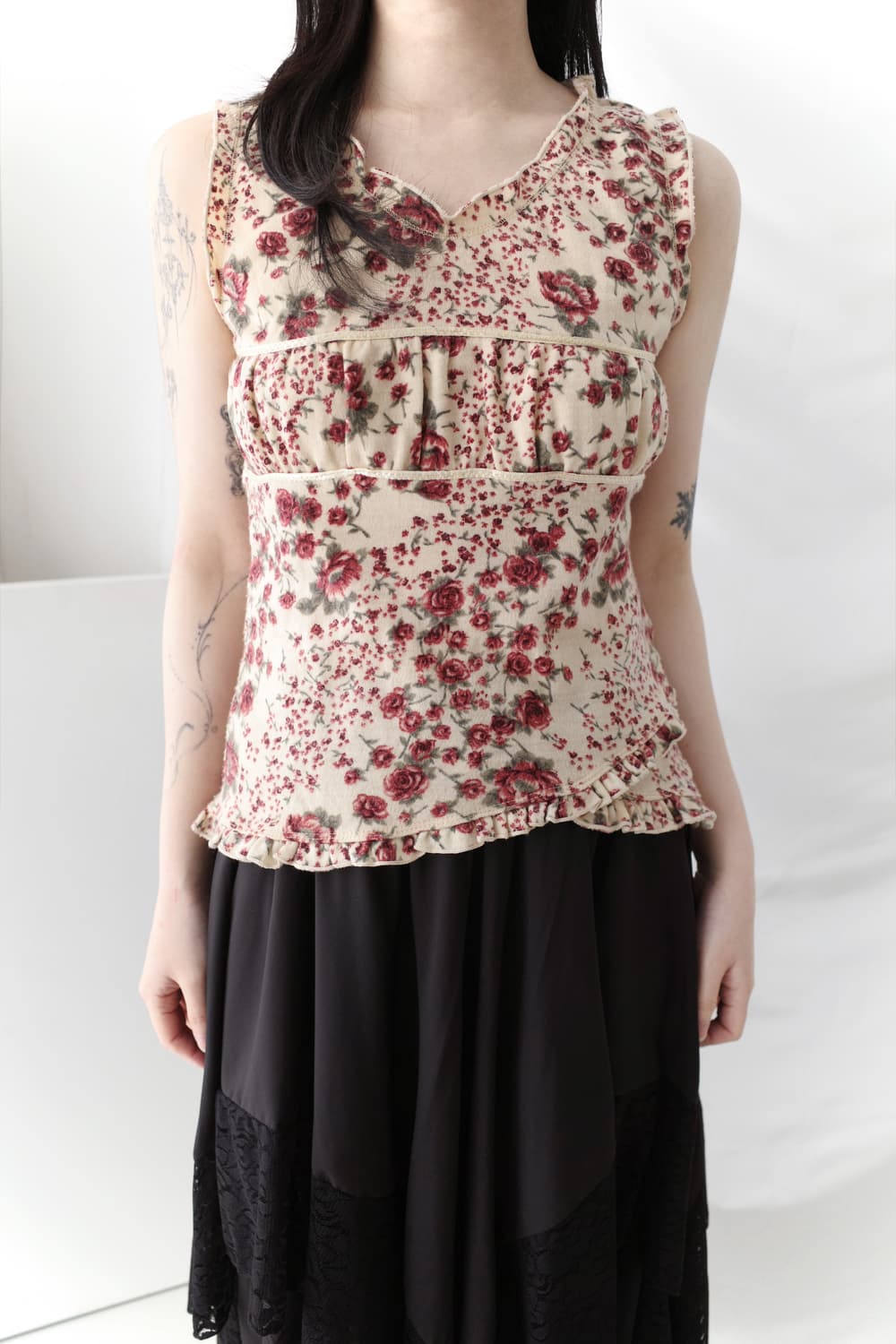 flower frill sleeveless 상품이미지5