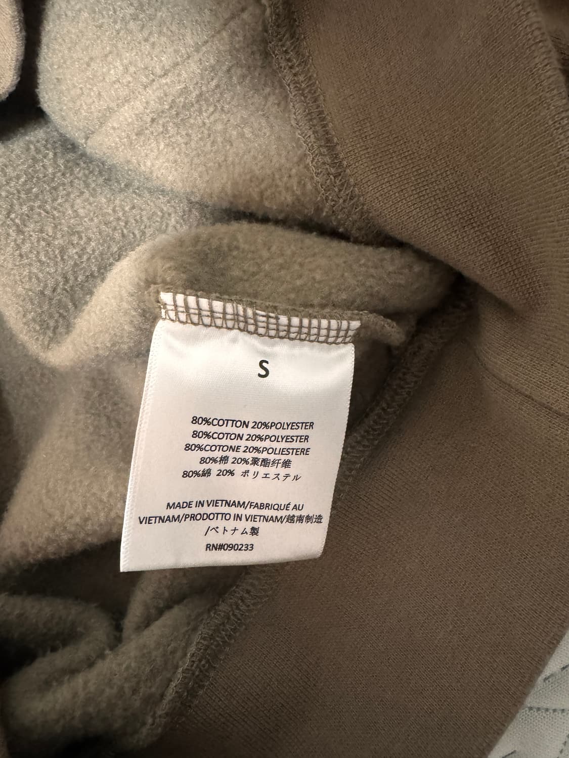 피오갓 에센셜 후디 s 상품이미지2