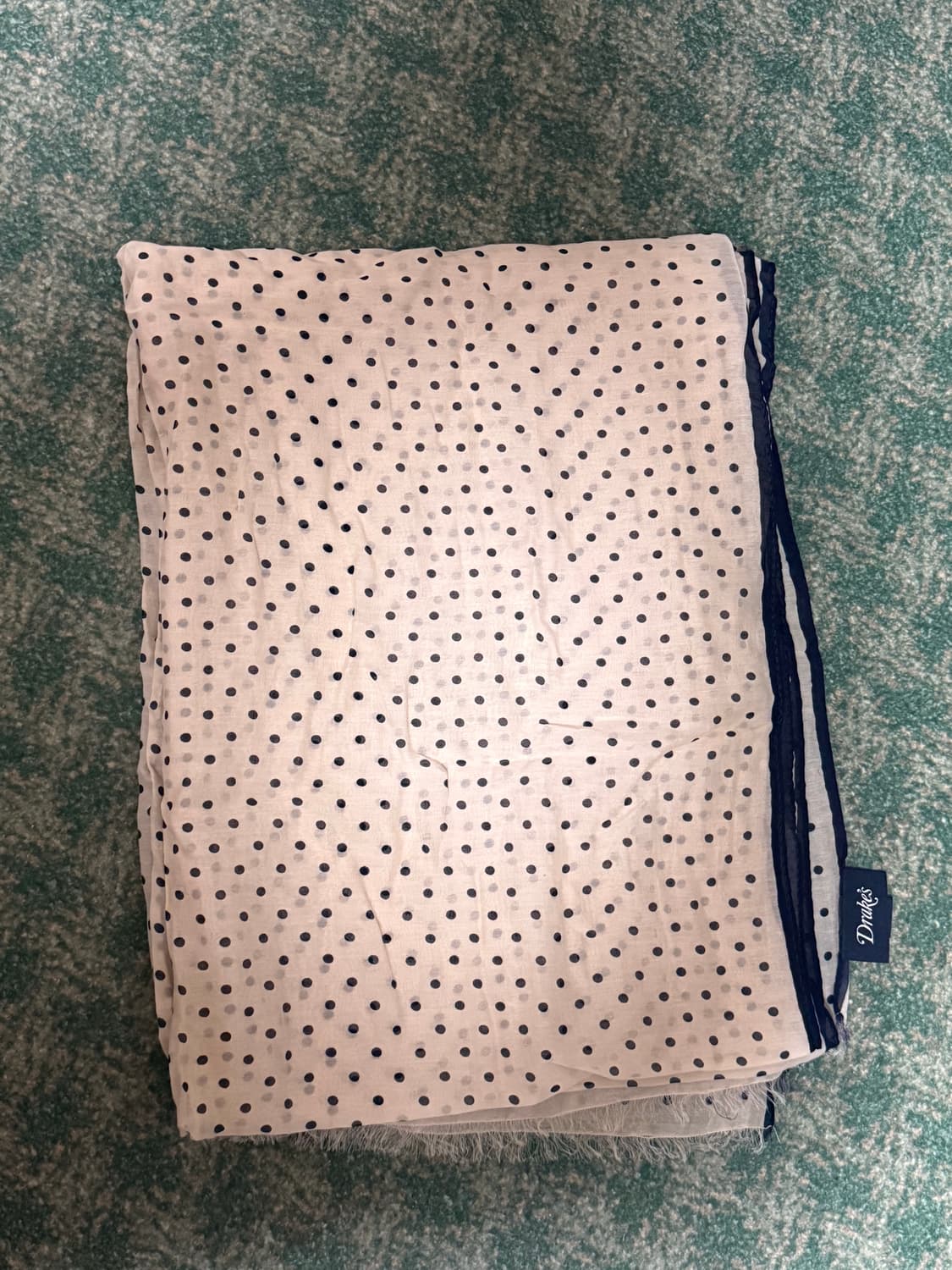 Drake's 드레익스 도트 무늬 스카프 상품이미지1