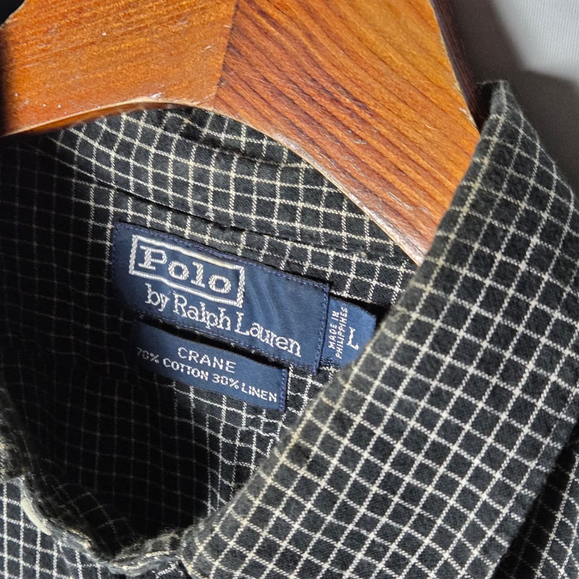 [POLO] 폴로랄프로렌 CRANE 린넨 체크 포켓 셔츠 상품이미지4