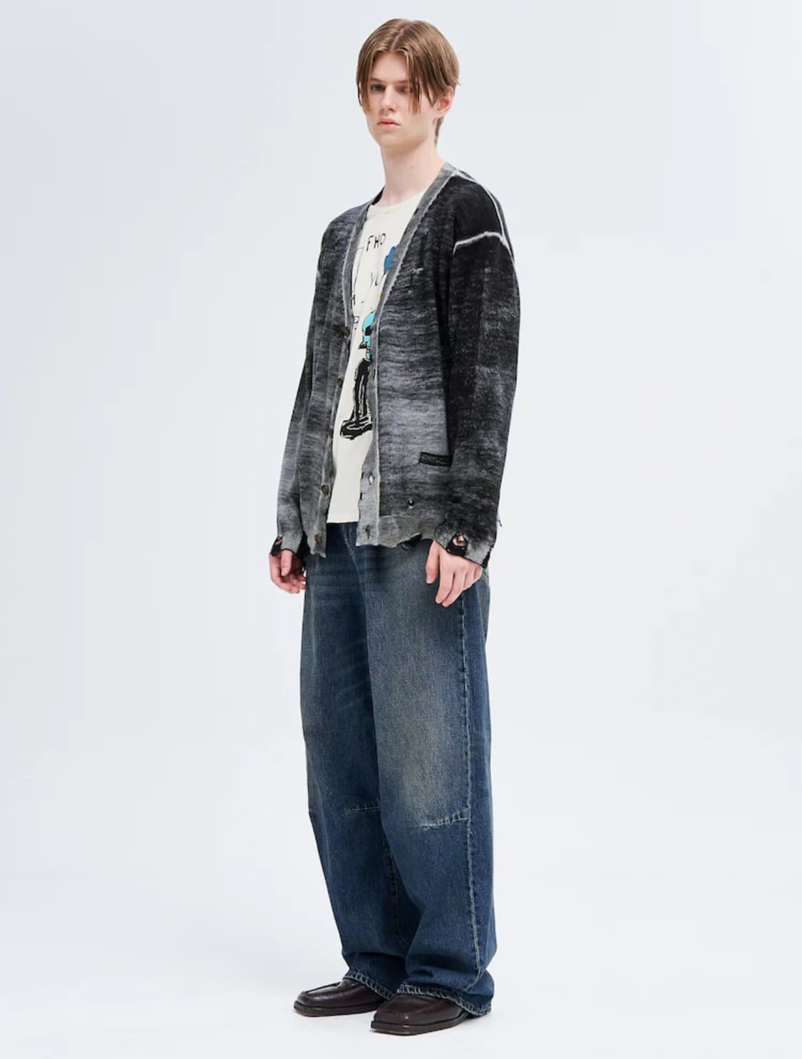 R13 Glen Articulated Knee Jeans 34(L) 상품이미지7