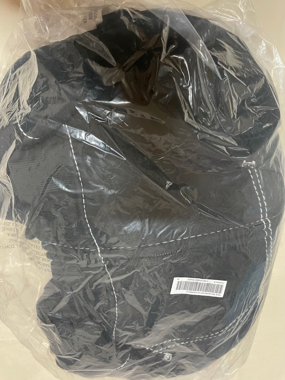 슈프림 x 트루릴리전 집업 후드 스웨트셔츠 블랙 - 25FW 상품이미지3