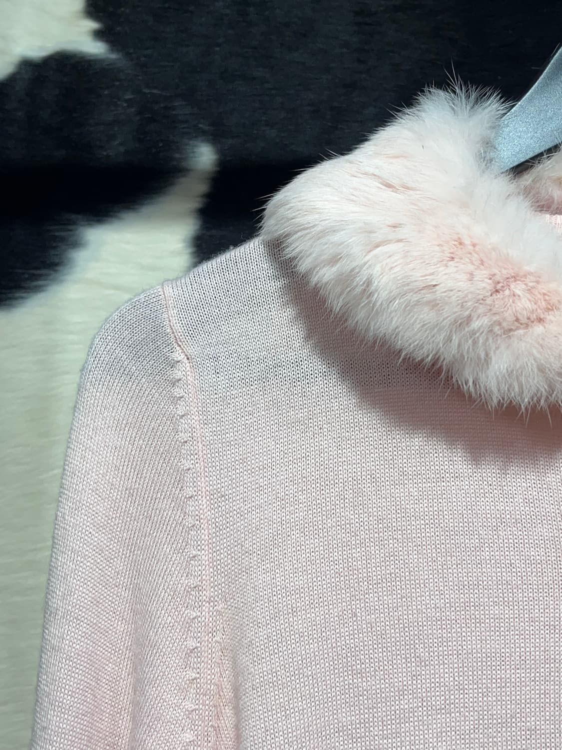 장미 프린팅 카라 퍼 가디건 상품이미지7