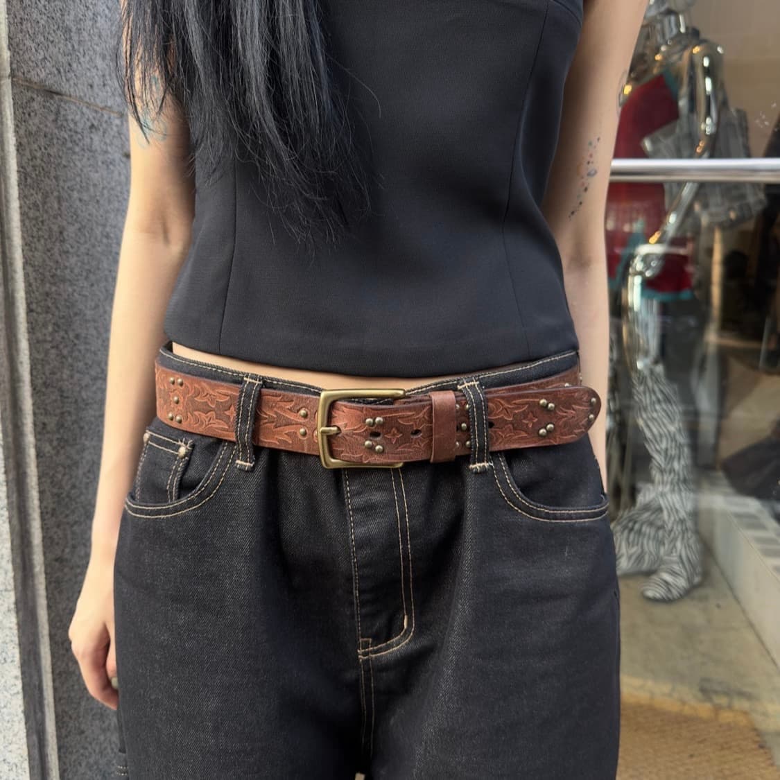 웨스턴 스터드 벨트 상품이미지4