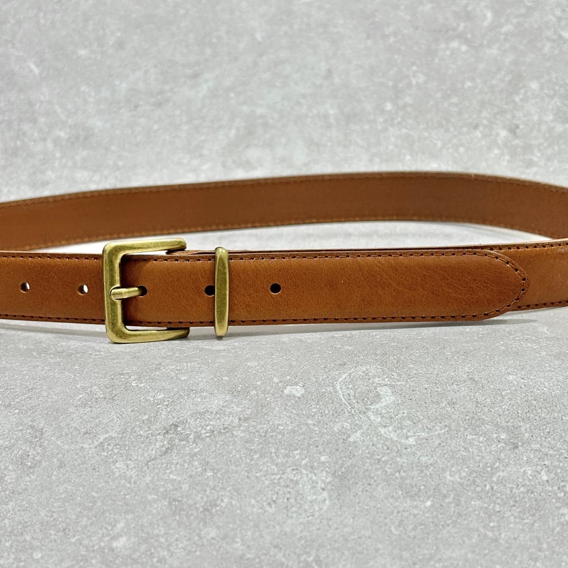 Oribell 새틴 골드 버클 이탈리아 소가죽 베이직 벨트 상품이미지4