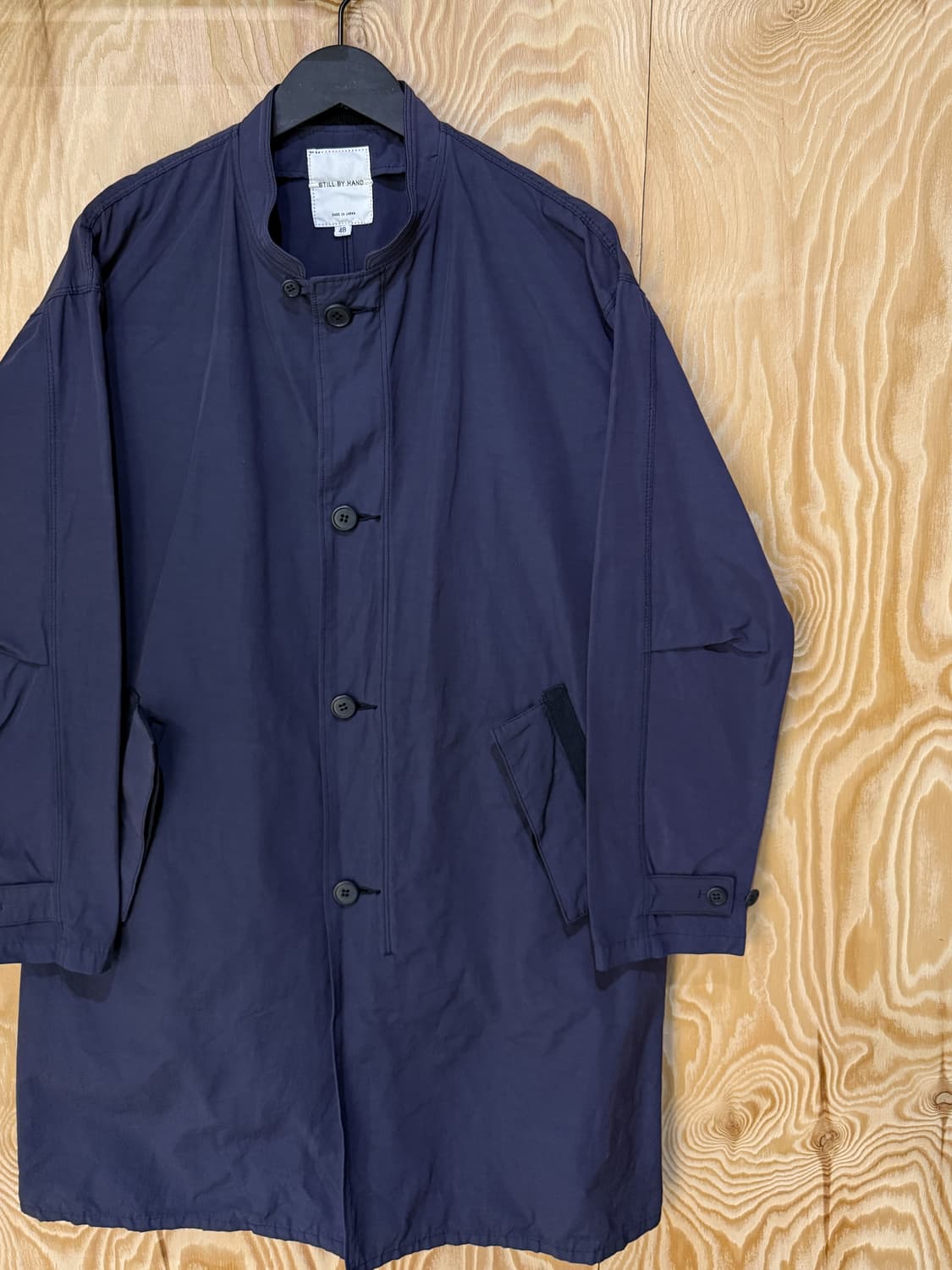 스틸바이핸드 14AW 스탠드 카라 코트 상품이미지3