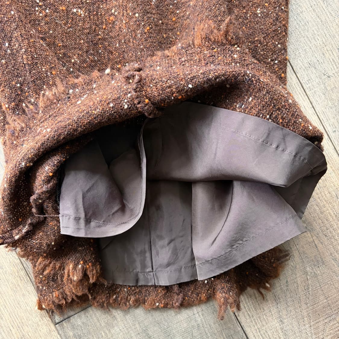 Ribbon Tweed Distressed Skirt 상품이미지6