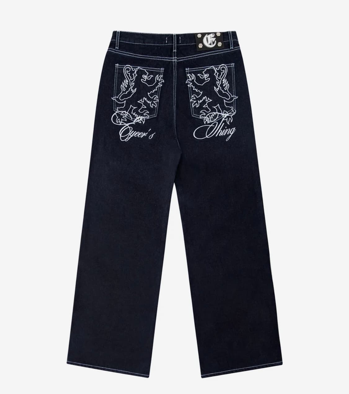 Eyeer Lion Embroidery Wide Denim Pants 상품이미지2